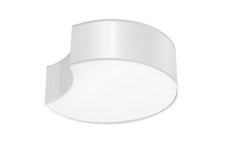 Plafond CIRCLE 1 blanc + 2x ampoule LED E27 3000K Warm 7.5W 620lm
