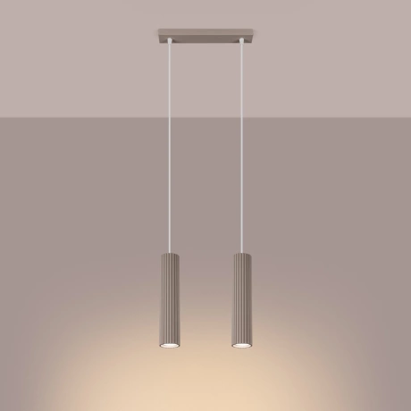 Lampe suspendue KARBON 2 taupe