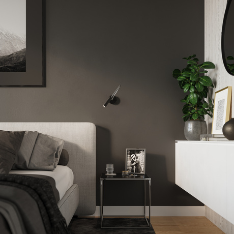 Applique AXIL noir + 1x ampoule LED G9 4000K Cold 4,5W 530lm