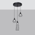 Lampe suspendue SUBA 3P noir