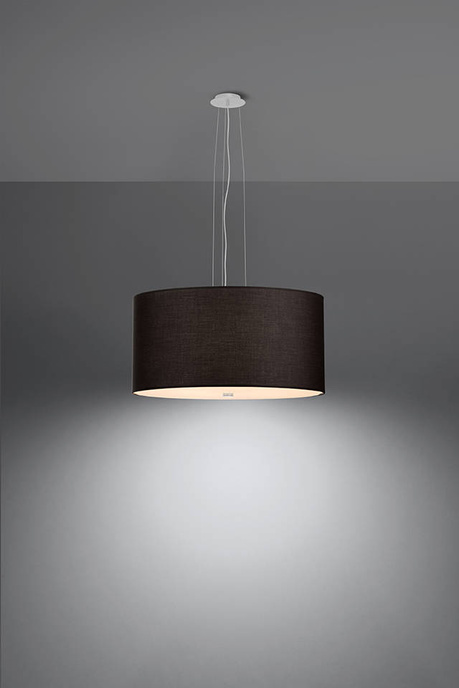 Lustre OTTO 50 noir + 5x ampoule LED E27 4000K froide 7.5W 650lm