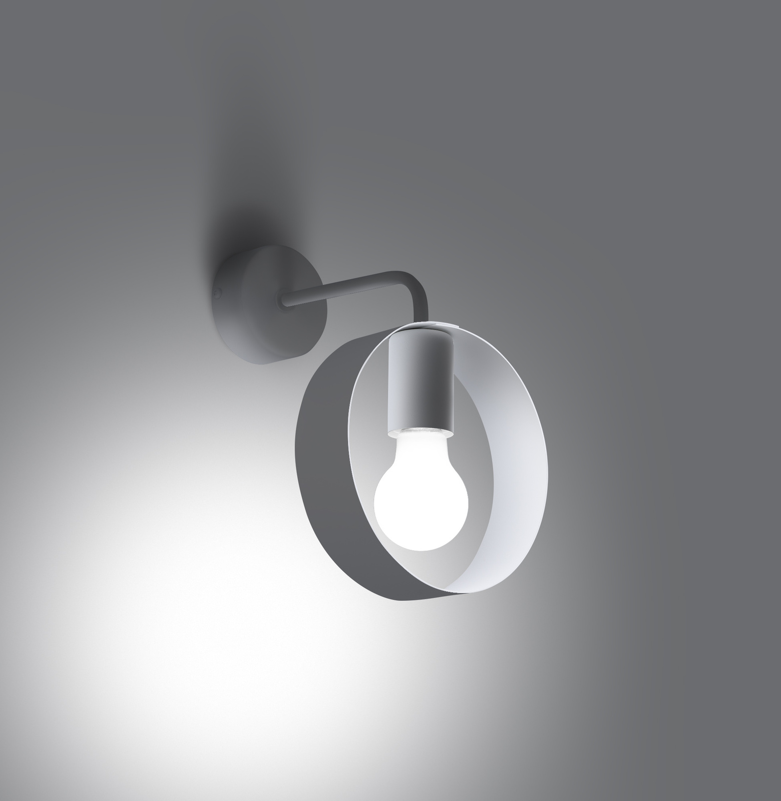 Applique TITRAN 1 blanche + 1x ampoule LED E27 3000K Warm 7.5W 620lm