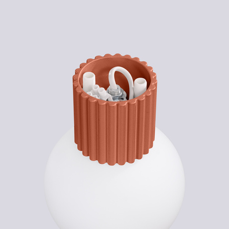 Applique HALO rouge ochra IP44