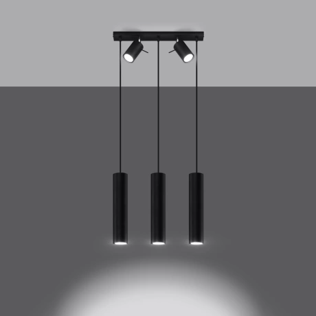 Lampe suspendue RING 3 noir