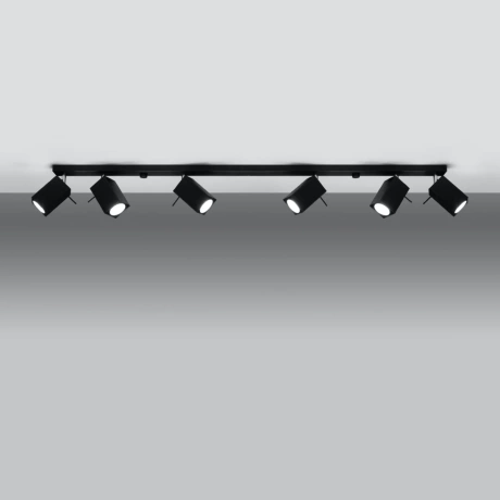 Plafonnier MERIDA 6L noir