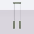 Lampe suspendue KARBON 2 vert olive