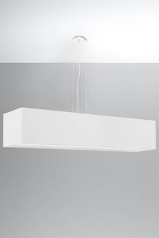 Lustre SANTA 120 blanc + 5x ampoule LED E27 4000K Froid 7.5W 650lm