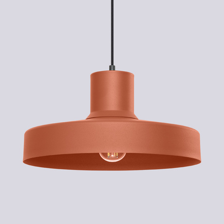 Lampe suspendue BILO rouge ocre