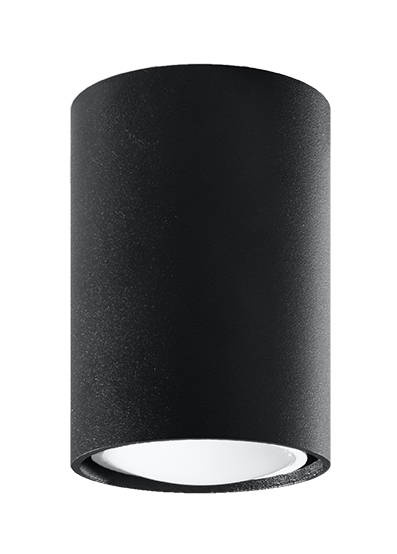 Plafond LAGOS 10 noir + 1x ampoule LED GU-10 4000K froid 7W 630lm