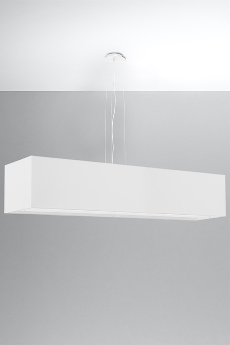 Lustre SANTA 120 blanc + 5x ampoule LED E27 4000K Froid 7.5W 650lm