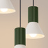 Lampe suspendue ESTRIA 3P beige/vert olive