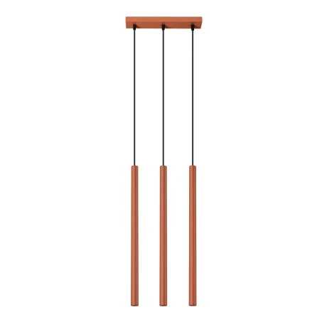 Lampe suspendue PASTELO 3 rouge ocre
