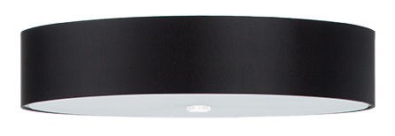 Plafond SKALA 60 noir + 5x ampoule LED E27 3000K Warm 7.5W 620lm