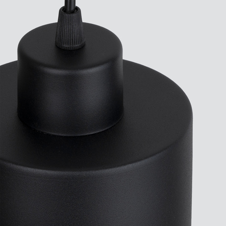 SAVAR 1 lampe suspendue noire + 1x ampoule LED E27 4000K froide 7,5W 690lm