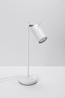 Lampe de bureau RING blanc + 1x ampoule LED GU-10 3000K Warm 7W 620lm