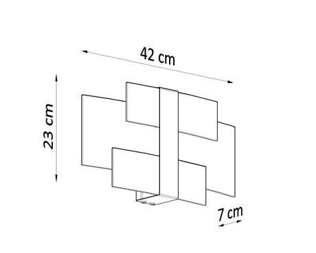 Applique CELIA blanc + 2x ampoule LED G9 4000K Froid 4.5W 530lm