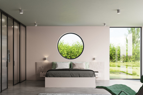 Plafond INEZ gris + 1x ampoule LED G9 3000K chaude 4.5W 510lm