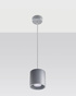 Lampe suspendue ORBIS 1 gris +1x LED GU-10 3000K Warm 7W 620lm