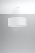 Lustre OTTO 70 blanc + 6x ampoule LED E27 3000K Warm 7.5W 620lm