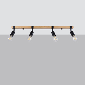 Plafonnier ZUCA 4 noir