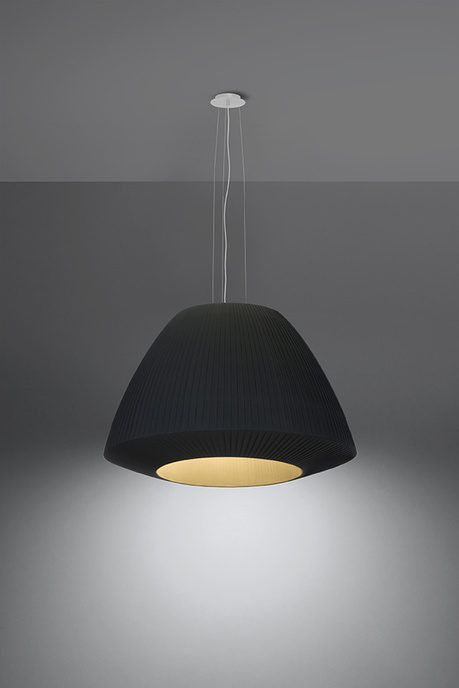 Lustre BELLA 60 noir + 3x ampoule LED E27 4000K Froid 7.5W 650lm