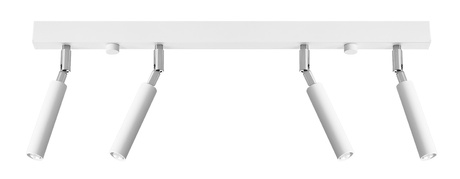 Plafond EYETECH 4 blanc + 4x ampoule LED G9 3000K Warm 4.5W 510lm