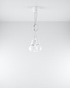 DIEGO 3 lampe suspendue blanche + 3x ampoule LED E27 4000K Cold 7,5W 650lm