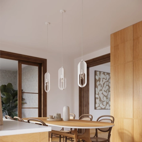 Lampe suspendue NICUS 1 blanc