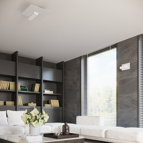 Plafond LAPPO blanc + 2x ampoule LED E27 3000K Warm 7.5W 620lm