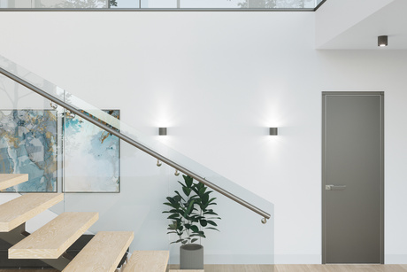 Plafond ORBIS 1 anthracite + 1x ampoule LED GU-10 3000K Warm 7W 620lm