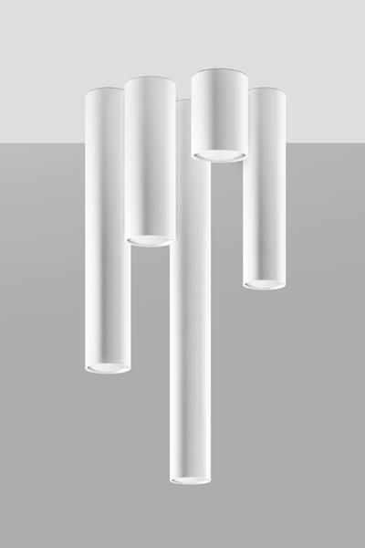 Plafond LAGOS 40 blanc + 1x ampoule LED GU-10 4000K Froid 7W 630lm