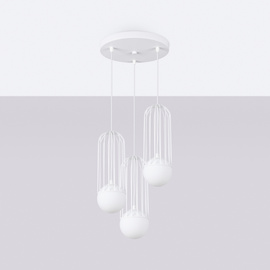 Lampe suspendue BRINA 3P blanc