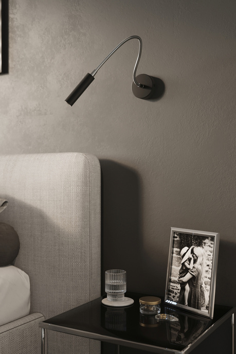 Applique AXIL noir + 1x ampoule LED G9 3000K Warm 4.5W 510lm