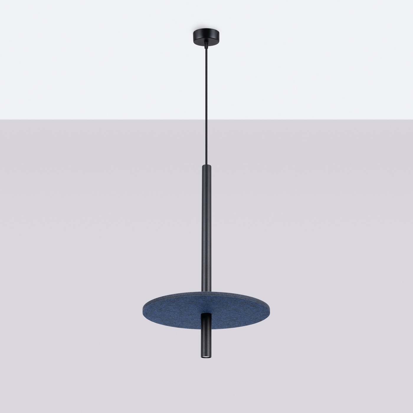 Lampe suspendue FELTRO 1 noir/marine