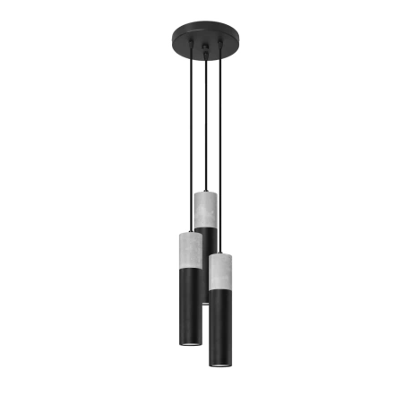 Lampe pendante BORGIO 3P noir