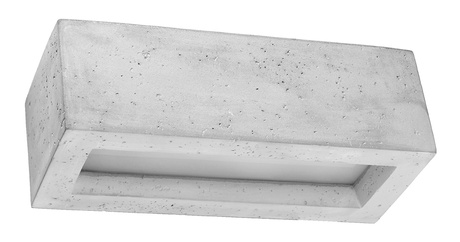 Applique VEGA 30 béton + 1x ampoule LED E27 4000K Cold 7.5W 650lm