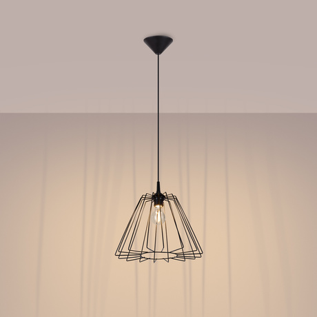 Lampe suspendue TRAPO noir