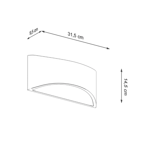 Applique vernie VIXEN blanc brillant