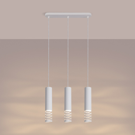 Lampe suspendue LAMI 3L blanc