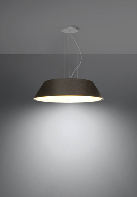 Lustre VEGA 60 noir + 5x ampoule LED E27 3000K Warm 7.5W 620lm