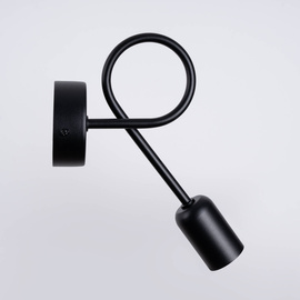 Applique SUPEŁ noire + 1X ampoule LED E27 3000K 7W 760lm