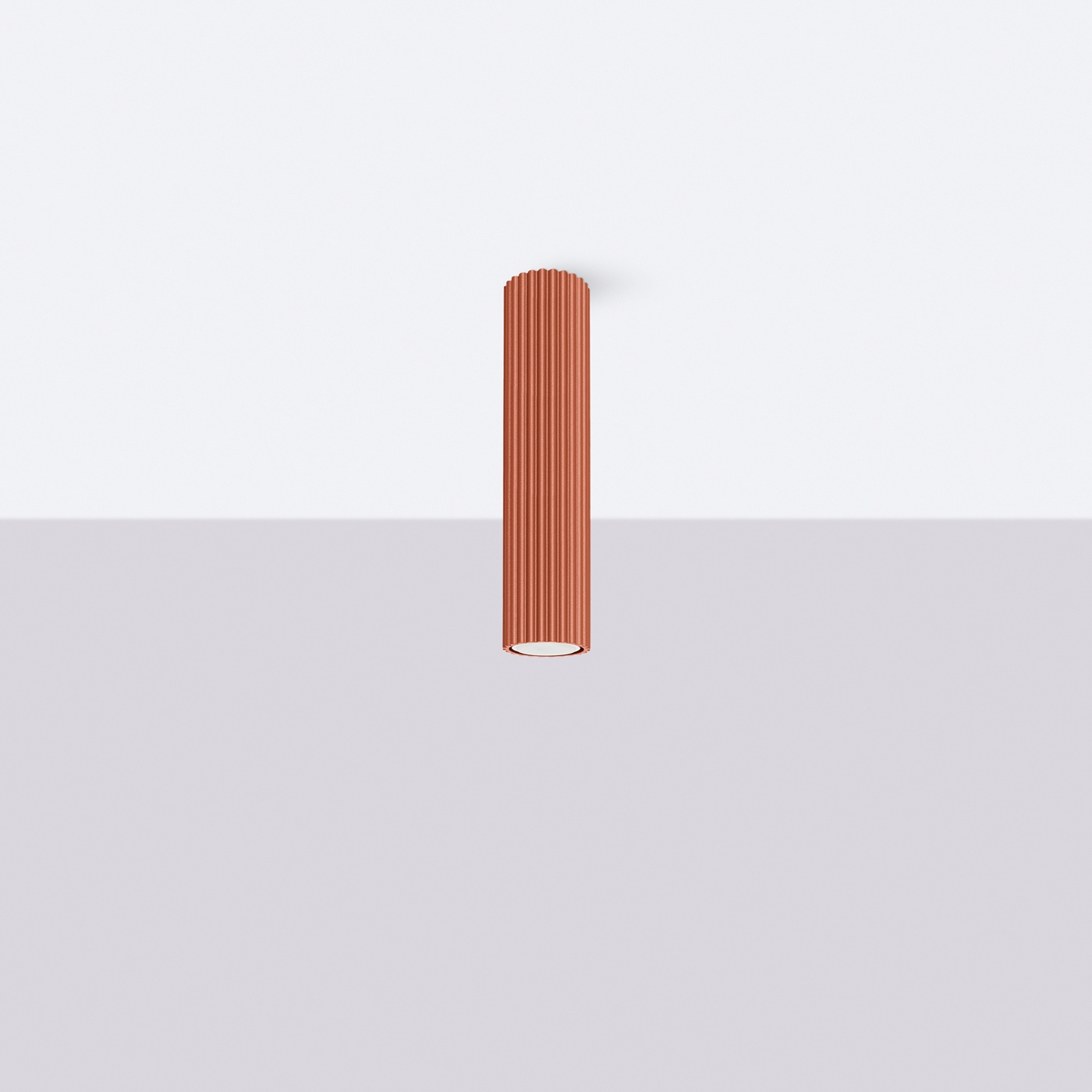 Plafonnier KARBON 30 rouge ocre