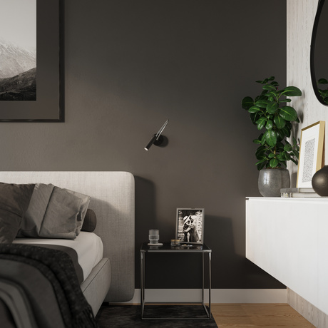 Applique AXIL noir + 1x ampoule LED G9 3000K Warm 4.5W 510lm