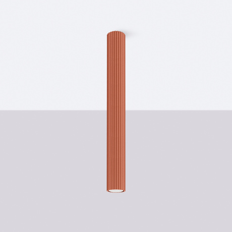 Plafonnier KARBON 60 rouge ocre