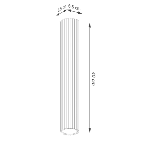 Plafonnier KARBON 40 noir