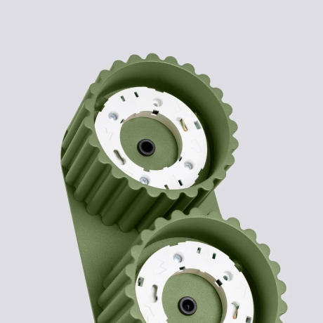 Plafonnier AURA 2 vert olive Gx53