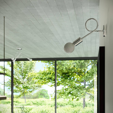 Lustre SUPEŁ 5 chrome + 5X ampoule LED E27 3000K 7W 760lm