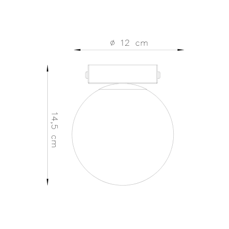 Plafonnier YOLI 1 noir