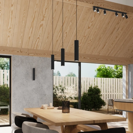 Lampe suspendue KARBON 3P noir