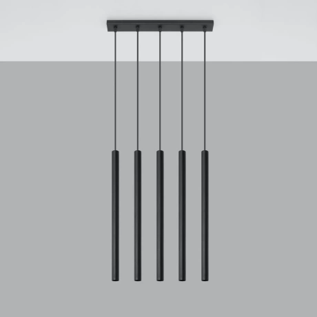Lampe pendante PASTELO 5 noir